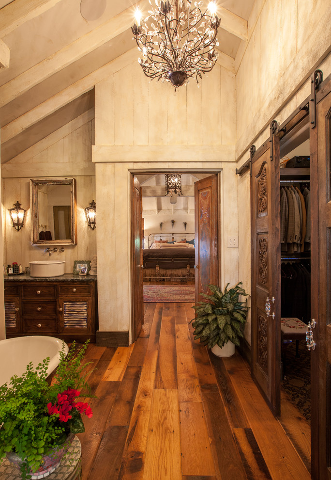 Barn Door Closet Doors Bathroom Rustic with Appalachian Wood Floors Beams