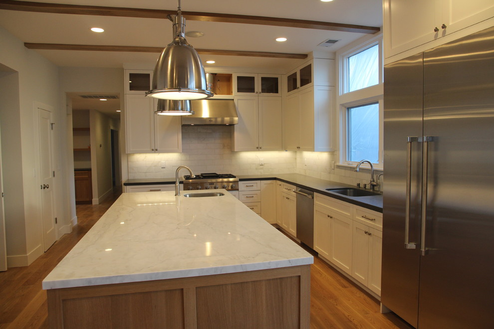 Barn Door Ideas Kitchen Traditional with Calacatta 