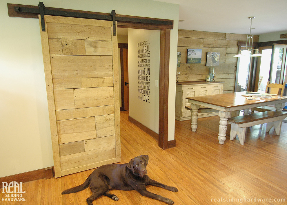 Barn Door Installation Kitchen Farmhouse with Accent Wall Barn Barn