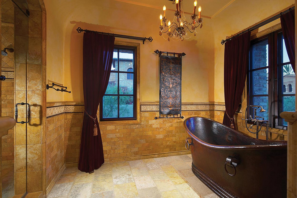 Basement Remodeling Ideas Bathroom Mediterranean with Antique Floor Antique Floors