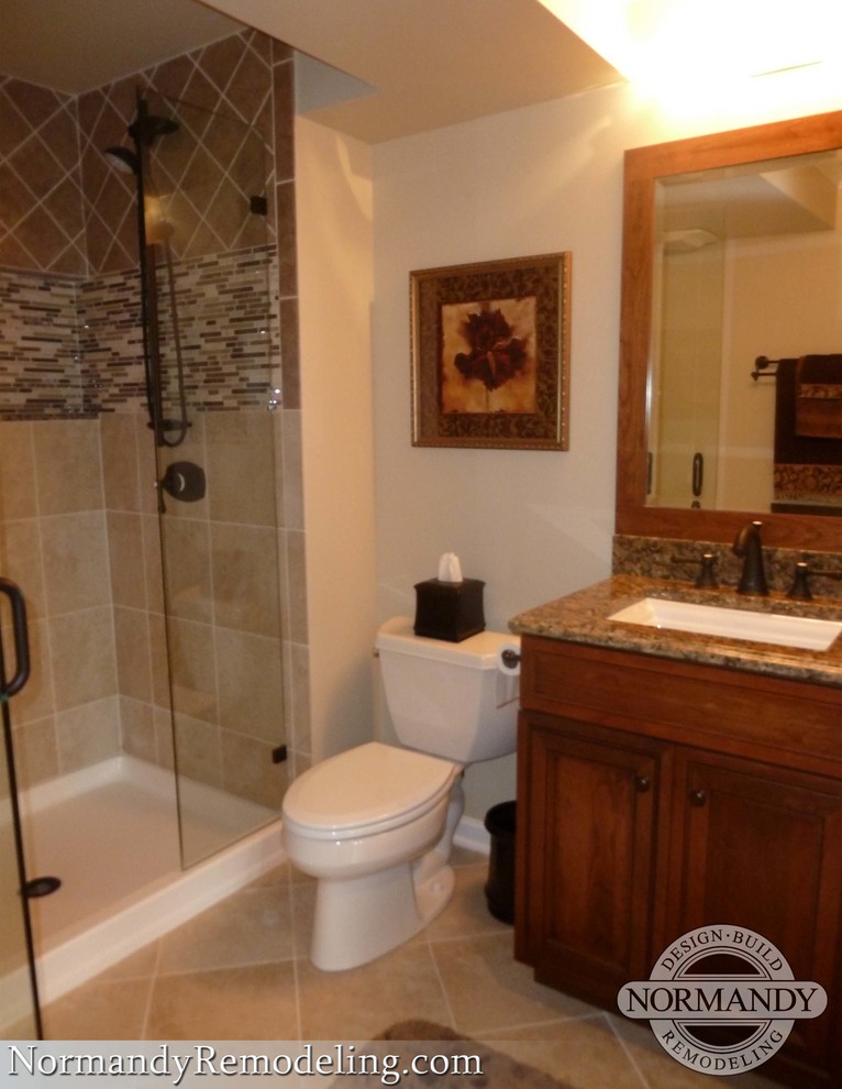 Basement Remodeling Ideas Bathroom Traditional with 7 Foot Basement Ceiling