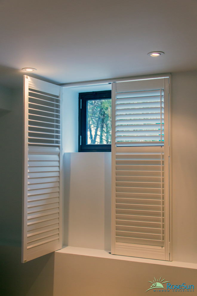 Basement Window Coverings Basement Modern with Electric Blinds Motorized Blinds