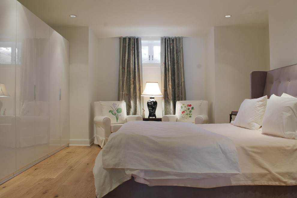 Basement Window Curtains Bedroom Contemporary with None 