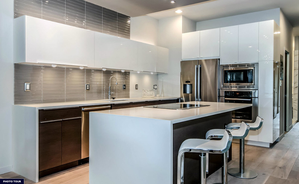 Basement Window Wells Kitchen Modern with None 