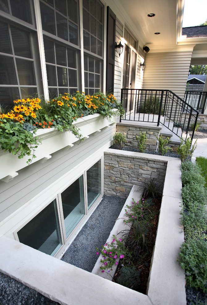 Basement Window Wells Landscape Traditional with Egress Design Egress Planting
