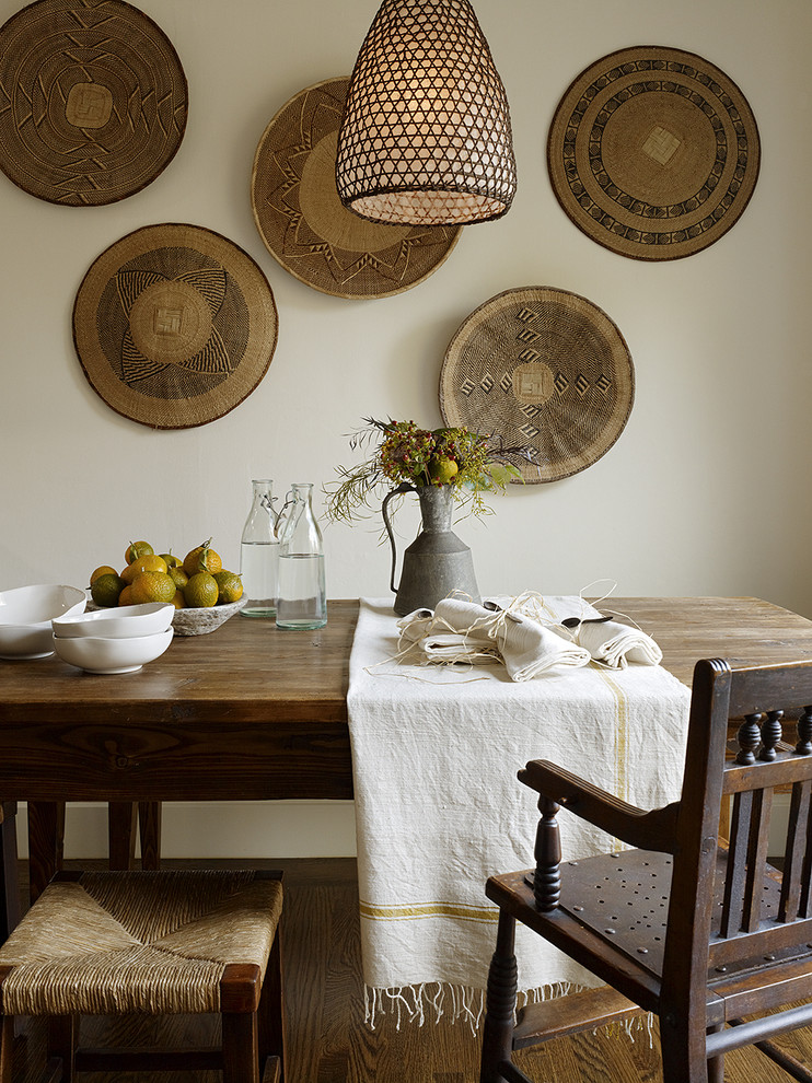 Basket Weave Carpet Dining Room Rustic with Antiques Galvanized Pitcher Linens