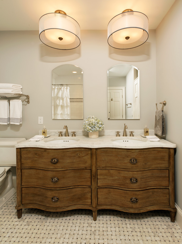 Basketweave Tile Bathroom Bathroom Traditional with Baseboards Basketweave Tile Bathroom