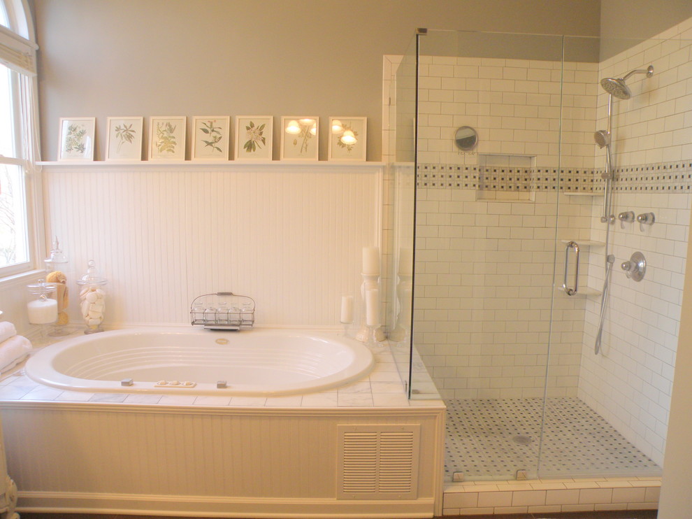 Bath Remodeling Ideas Bathroom Eclectic with Basket Weave Carrera Marble