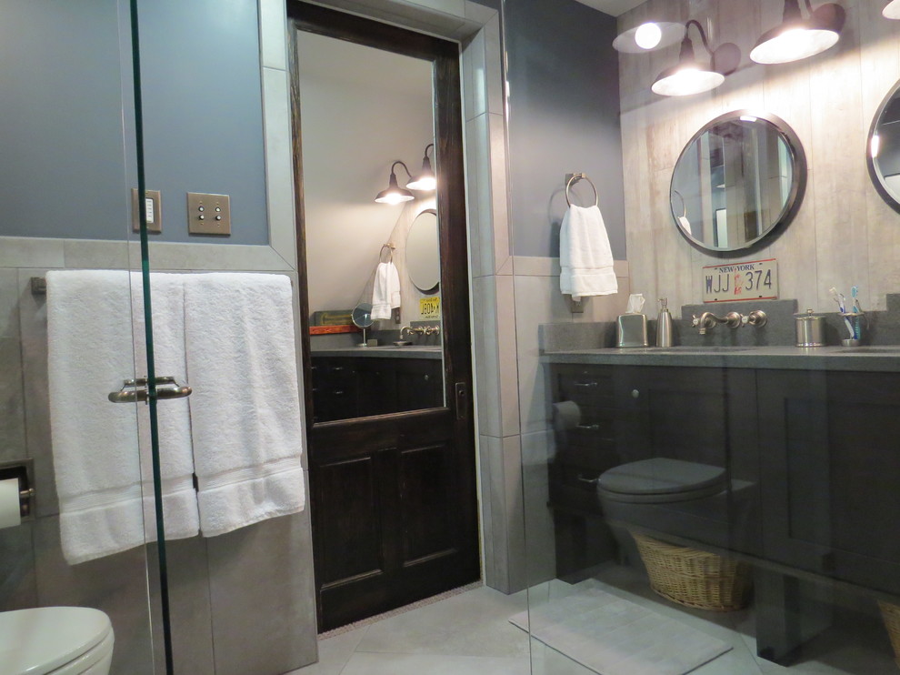 Bath Remodeling Ideas Bathroom Industrial with 16x24 Wall Tile Barn