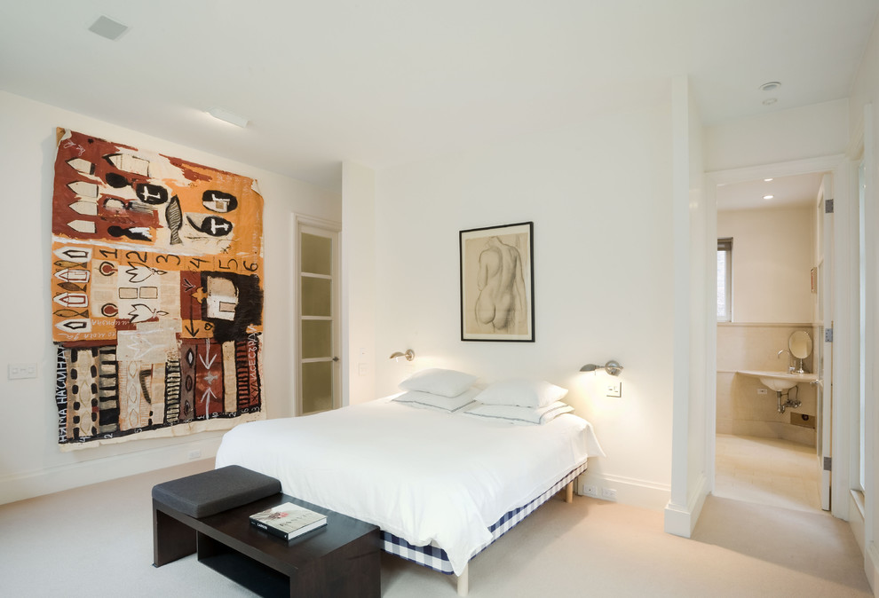 Bath Remodeling Ideas Bedroom Contemporary with Ceiling Lighting Foot Of