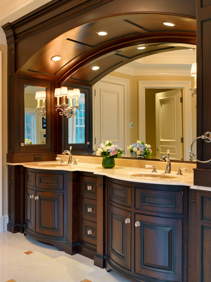 Bathroom Cabinet Designs Bathroom Traditional with Arched Cabinet Arched Mirror