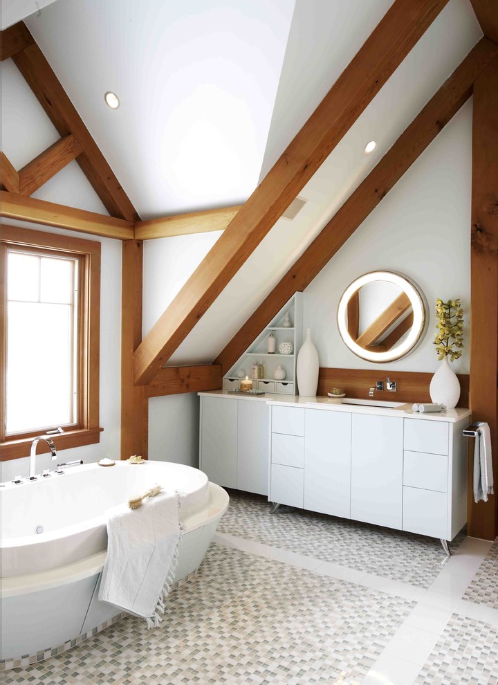 Bathroom Chair Rail Bathroom Modern with Bathroom Blue Floor Tile