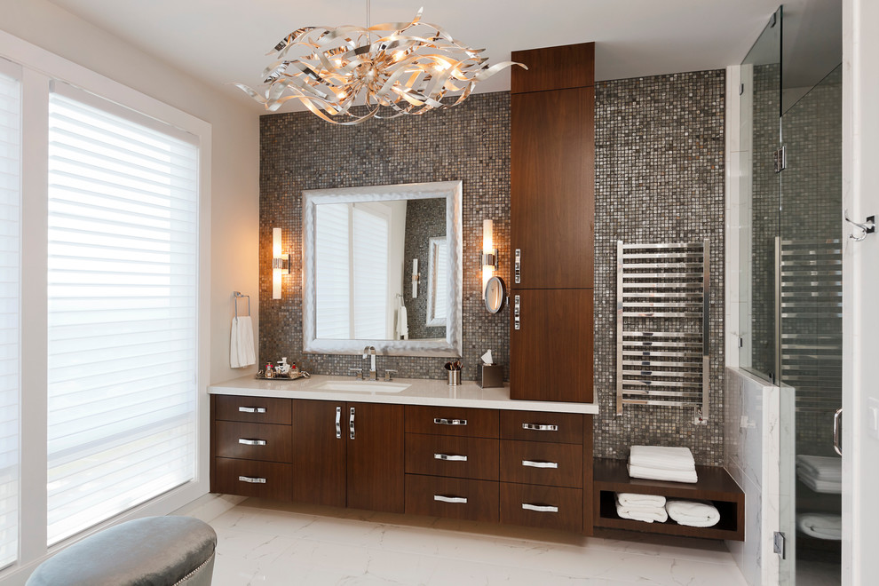 Bathroom Corner Shelf Bathroom Contemporary with Chandelier Frameless Shower Glass