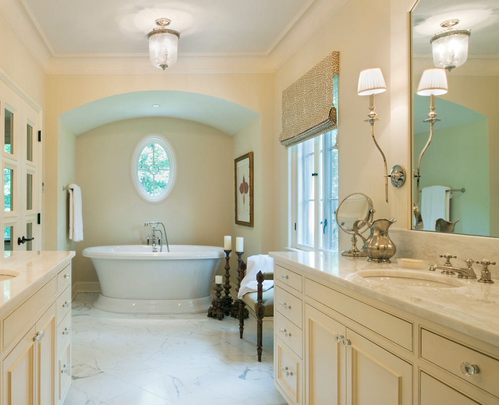 Bathroom Countertop Ideas Bathroom Traditional with Alcove Banquette Basin Tub