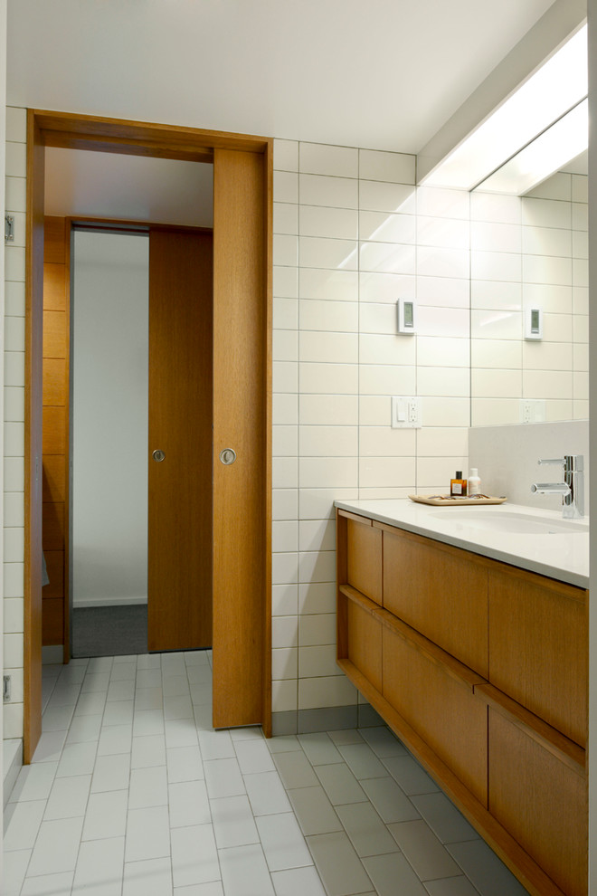 Bathroom Pocket Door Bathroom Midcentury with Bathroom Design Bubble Lamp
