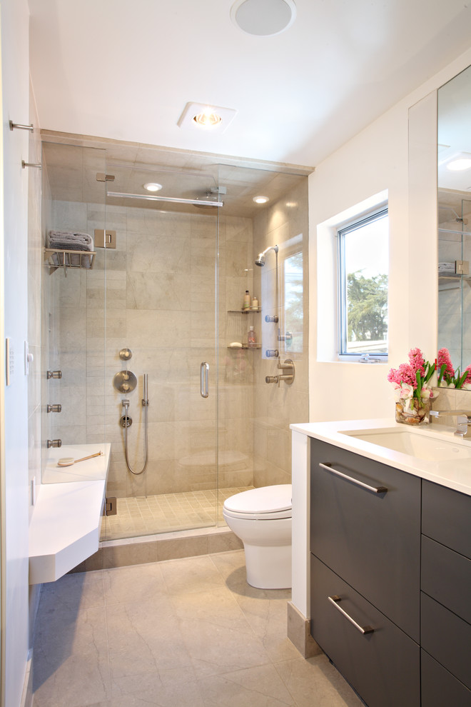 Bathroom Showers Ideas Bathroom Contemporary with Bathroom Bathroom Bench Dark