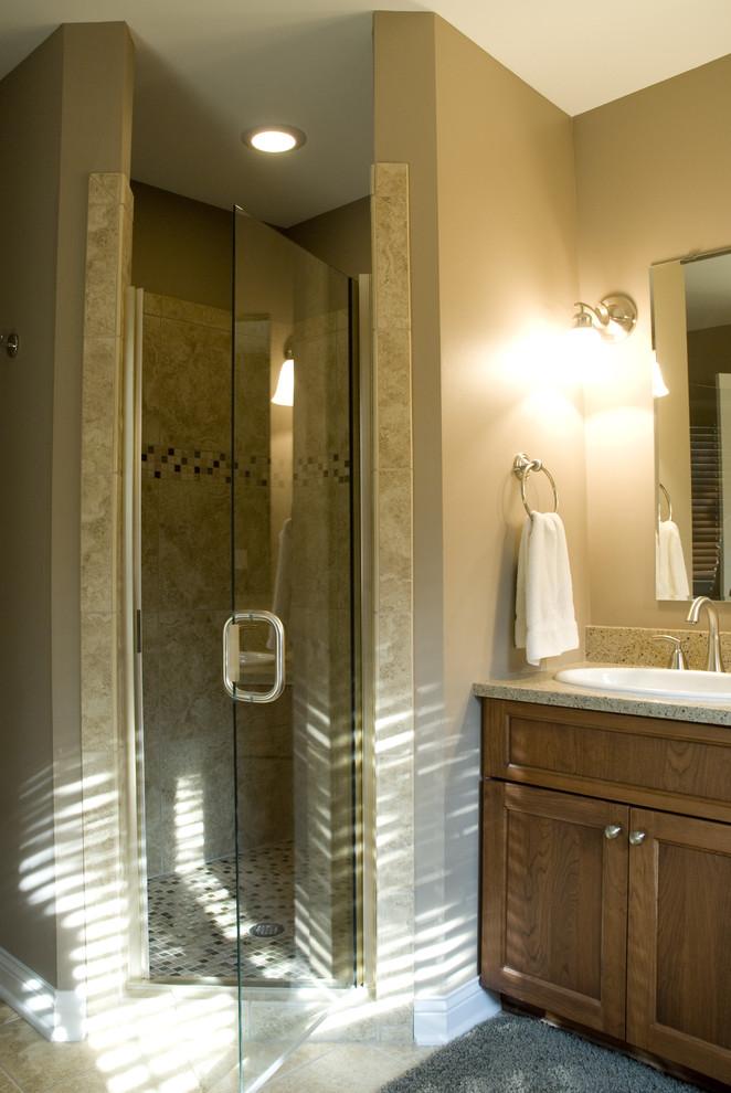 Bathroom Showers Ideas Bathroom Traditional with Glass Shower Door Neutral