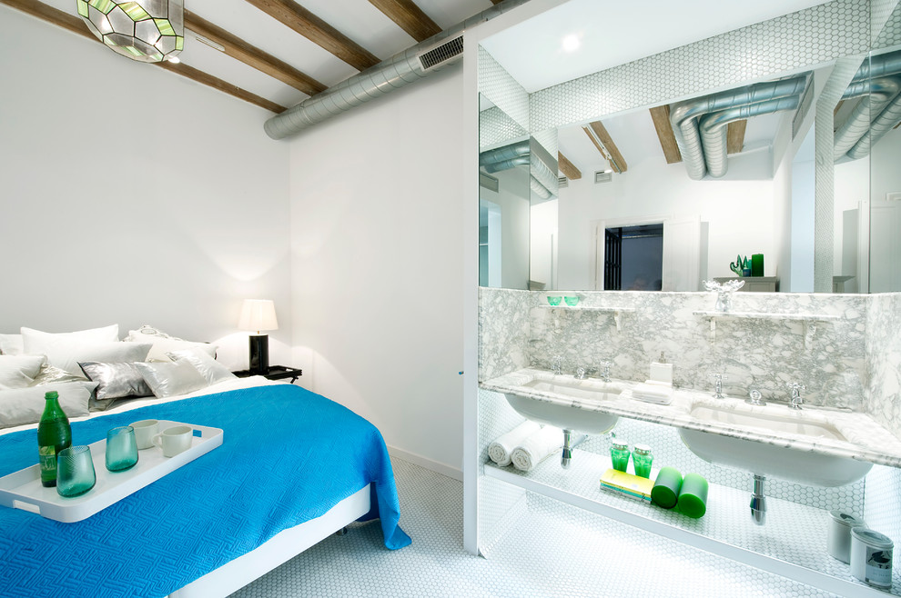 Bathroom Sink Designs Bedroom Contemporary with Barcelona Bathroom Beams Bedroom