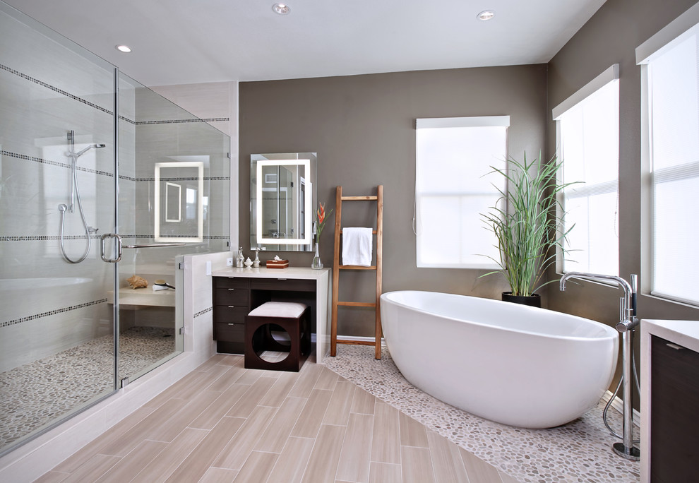 Bathroom Tile Floor Ideas Bathroom Contemporary with Accent Tile Bathroom Flooring