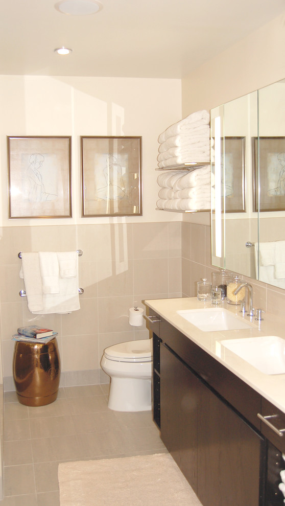 Bathroom Towel Racks Bathroom Contemporary with Block Sink Blocky Chinese