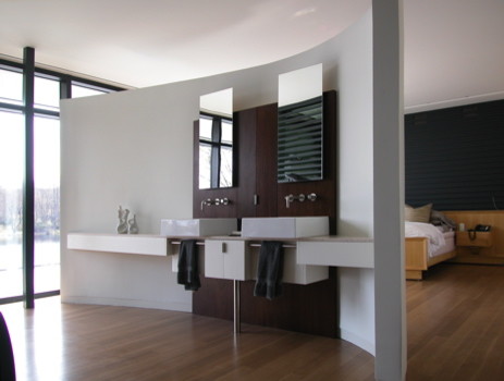 Bathroom Vanity Designs Bathroom Modern with Cabinets Mirror Sink Square