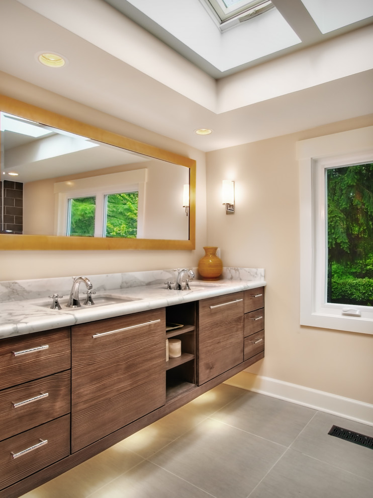 Bathroom Vanity Lighting Ideas Bathroom Contemporary with Accent Light Double Sink
