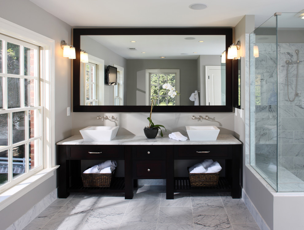 Bathroom Vanity Mirror Ideas Bathroom Transitional with Bathroom Lighting Bathroom Mirror