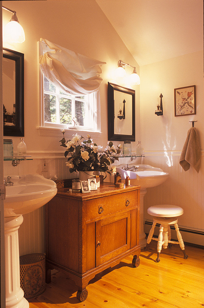 Bathrooms with Pedestal Sinks Bathroom Traditional with Antique Vanity Bathroom Hardware