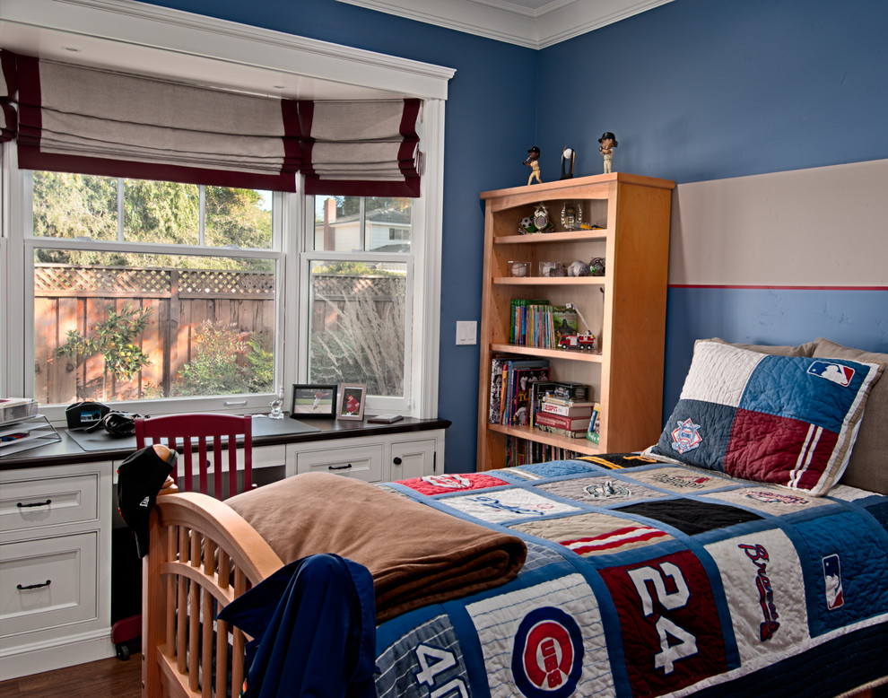 Bay Window Desk Kids Traditional with Bay Windows Crown Molding