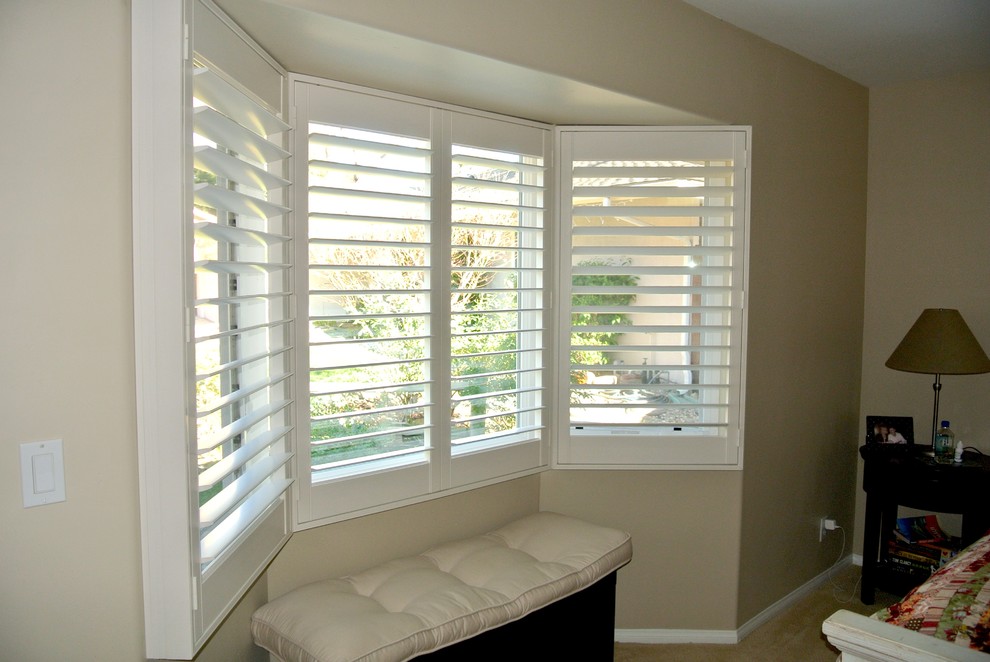 Bay Window Shutters Spaces Traditional with Bay Window Classic Custom