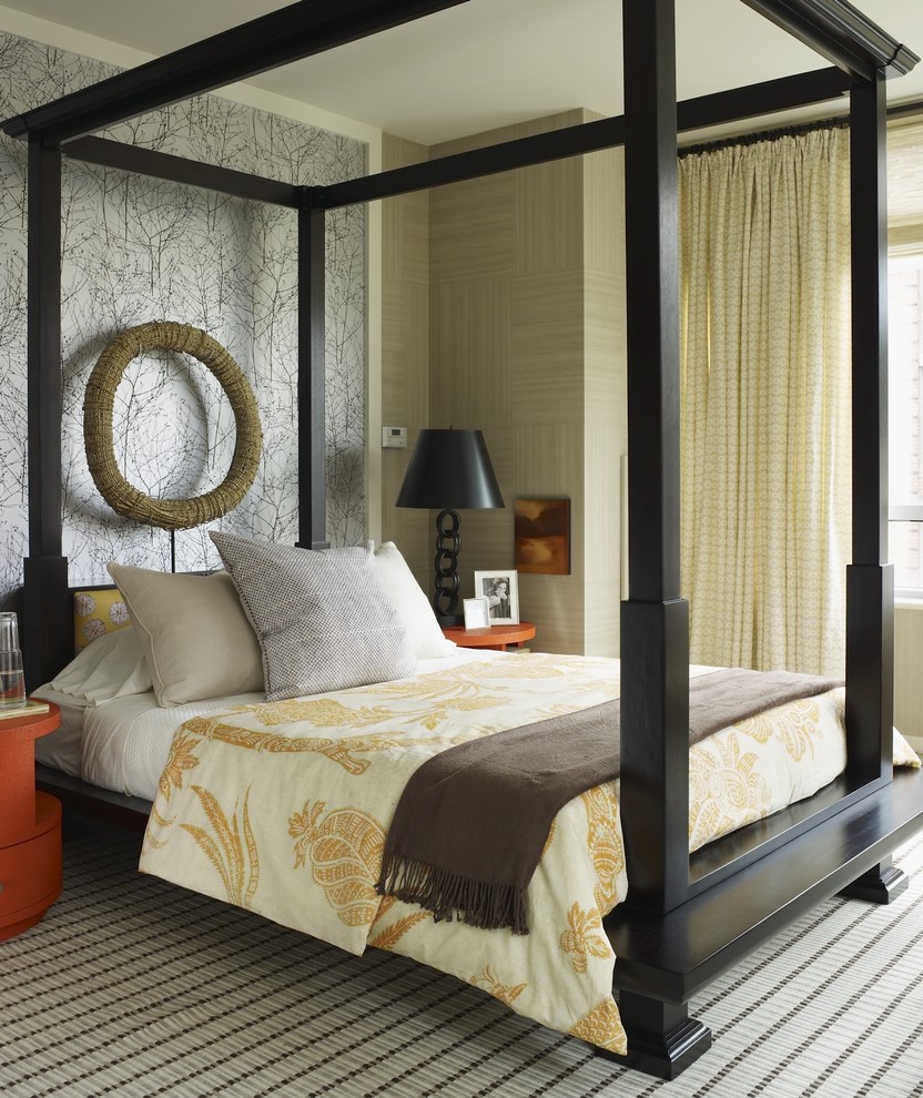 bed frame design Bedroom Eclectic with bed canopy bed carpet