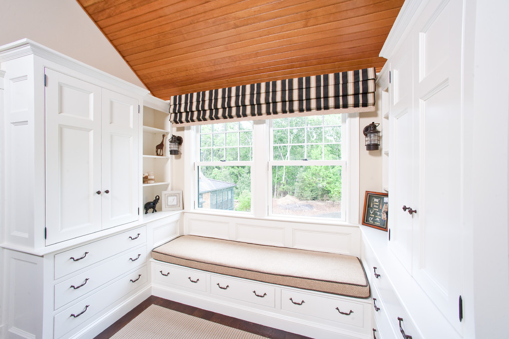 Bedroom Storage Bench Bedroom Traditional with Beige Rug Beige Wall