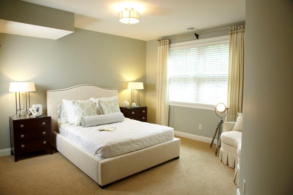 Bedroom Wall Colors Bedroom Traditional with Bedside Table Ceiling Lighting