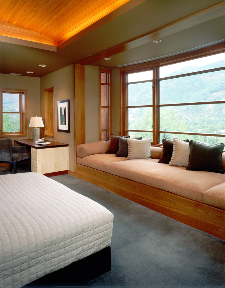 Bedroom Window Ideas Bedroom Modern with Beige Built in Bench