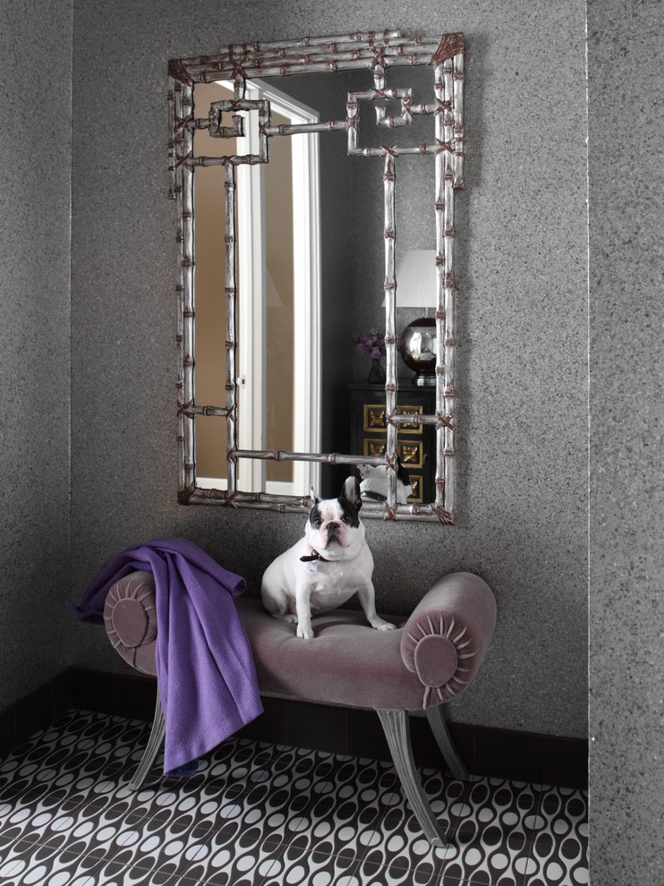 Bench for Foyer Entry Contemporary with Carpet Foyer Grey Grey
