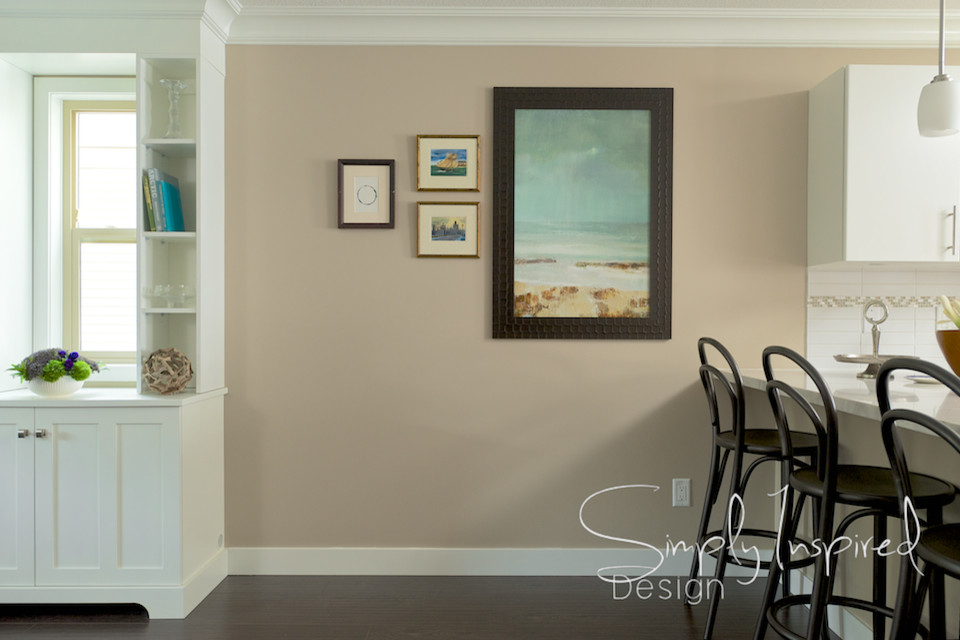 Bentwood Bar Stools Spaces Traditional with Art Ocean Art Work