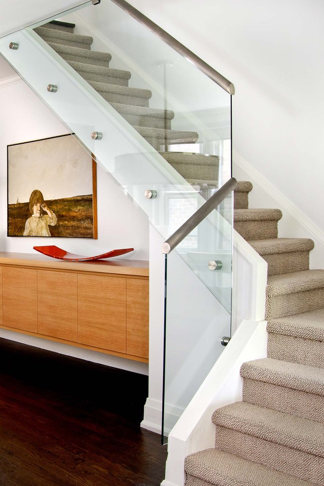 Berber Carpet Pictures Staircase Contemporary with Art Cabinet Carpeted Stairs