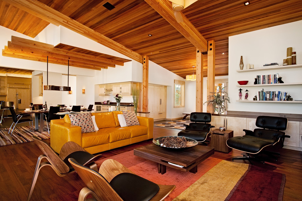 Best Eames Lounge Chair Replica Living Room Rustic with Bookcase Bookshelves Cognac Sofa