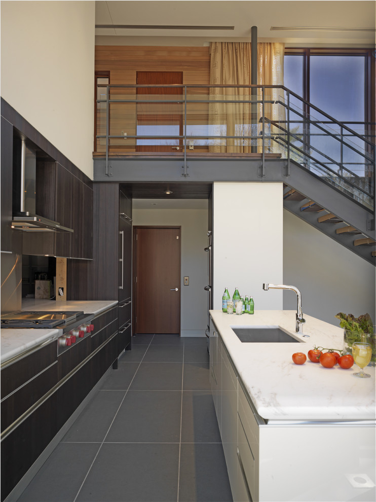 Best Epoxy Grout Kitchen Contemporary with Banister Curtains Dark Floor