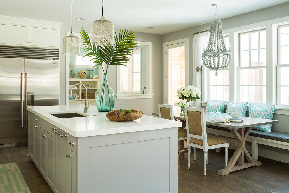 Best Kitchen Countertop Surface Kitchen Beach with Banquette Seating Beach Beach