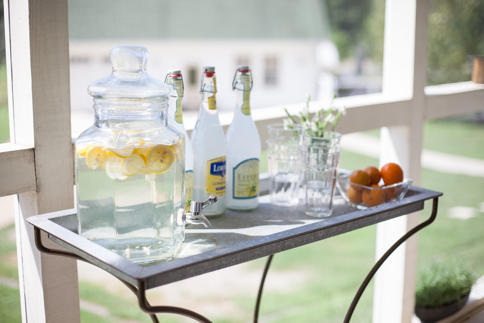 Beverage Dispenser with Metal Spigot Spaces Farmhouse with None 