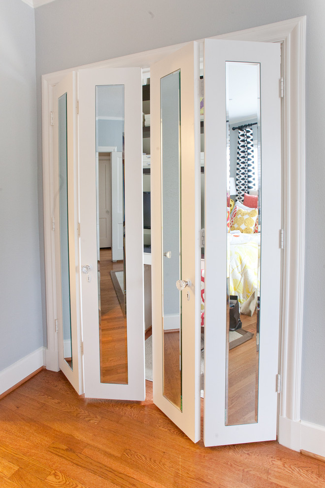 Bifold French Doors Home Office Contemporary with Closet Closet Doors Closet