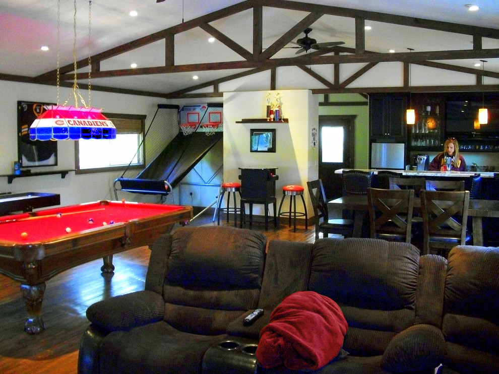 Big Comfy Sectionals Home Theater with None 
