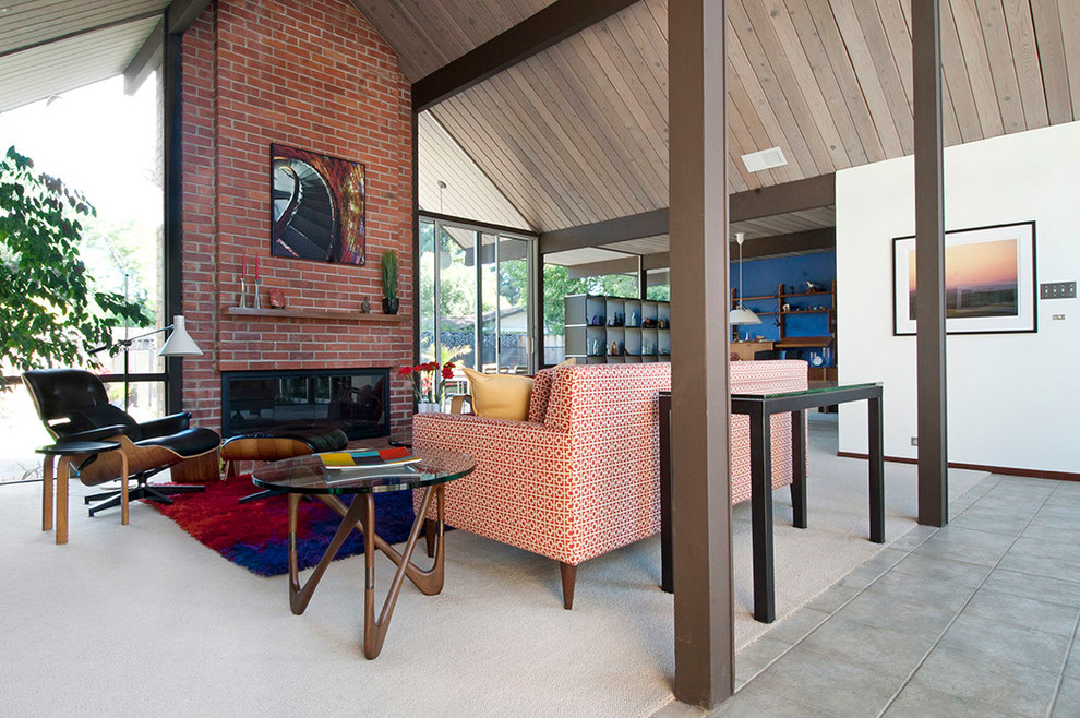 Big Square Coffee Table Living Room Contemporary with Bent Wood Chair Bent