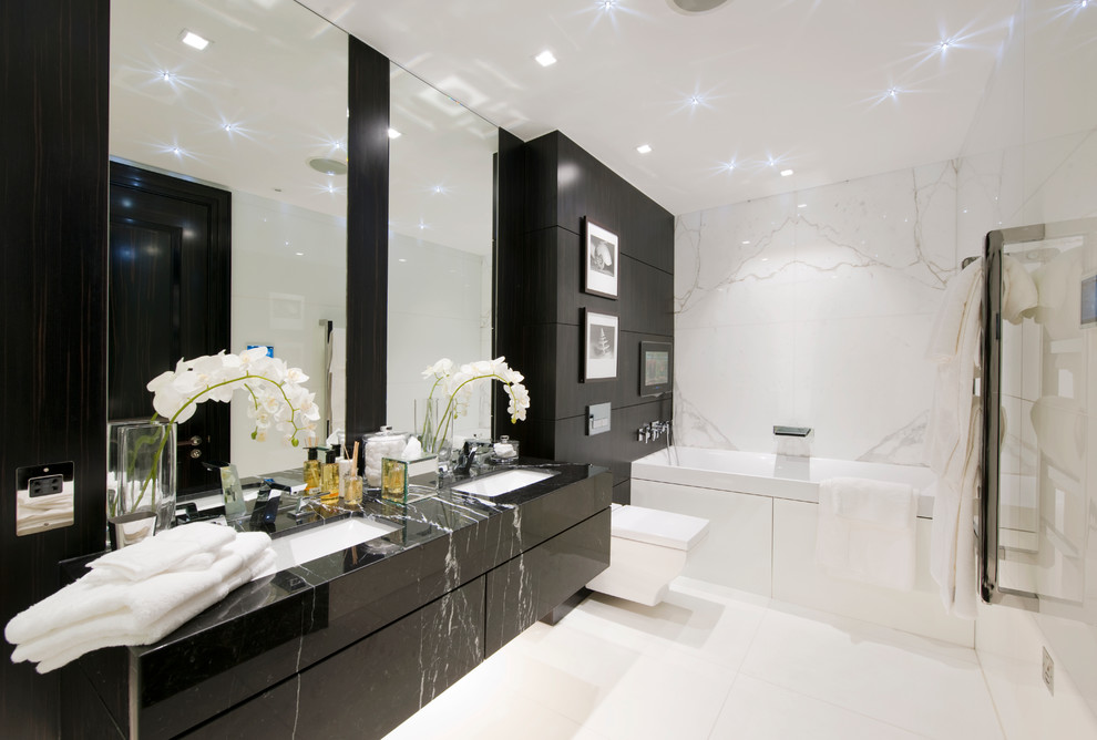 Black Bathroom Vanity Bathroom Contemporary with Bathroom Mirror Black And
