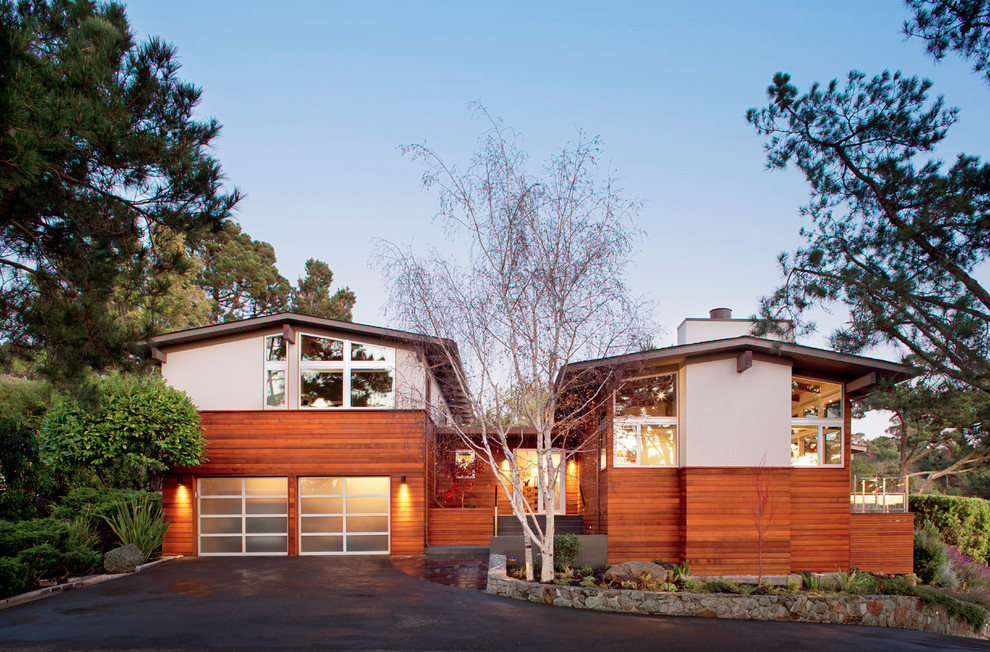 Black Closet Doors Exterior Contemporary with Aluminum Window Basalt Floor