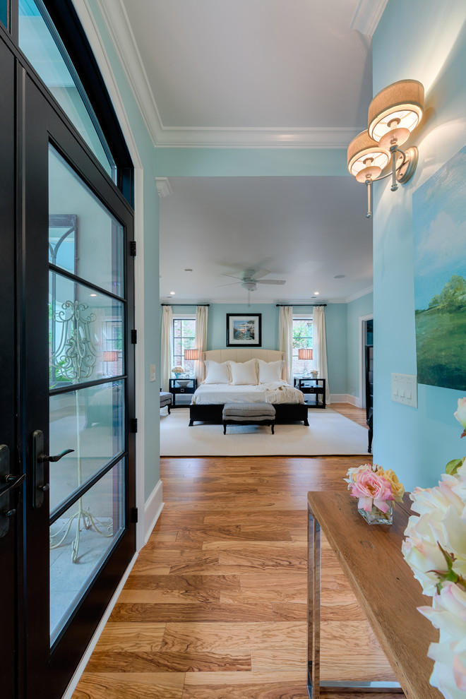 Black Entry Door Bedroom Traditional with Area Rug Artwork Black