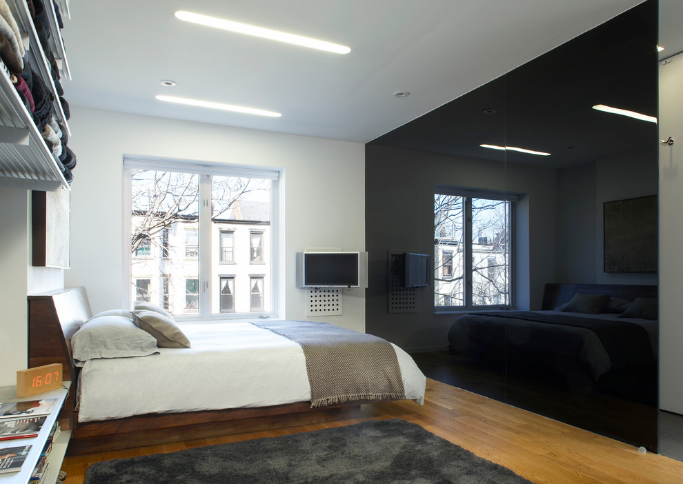 Black Glass Backsplash Bedroom Modern with Area Rug Bedroom Shelves
