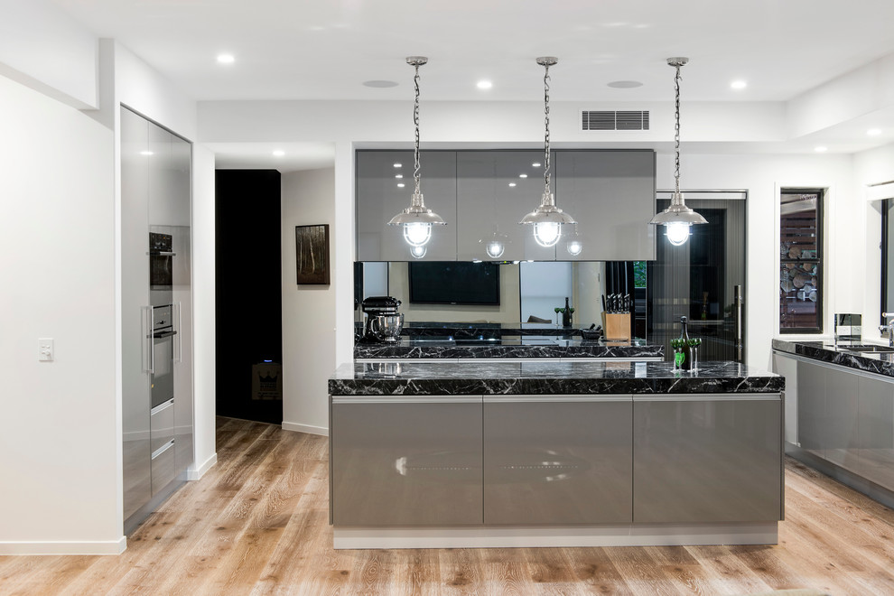 Black Marble Countertops Kitchen Contemporary with Black Marble Countertop Gray