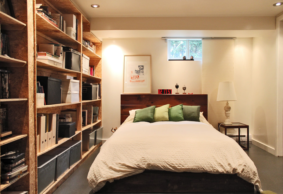 Blinds for Basement Windows Bedroom Eclectic with Alarm Clock Basement Bedroom